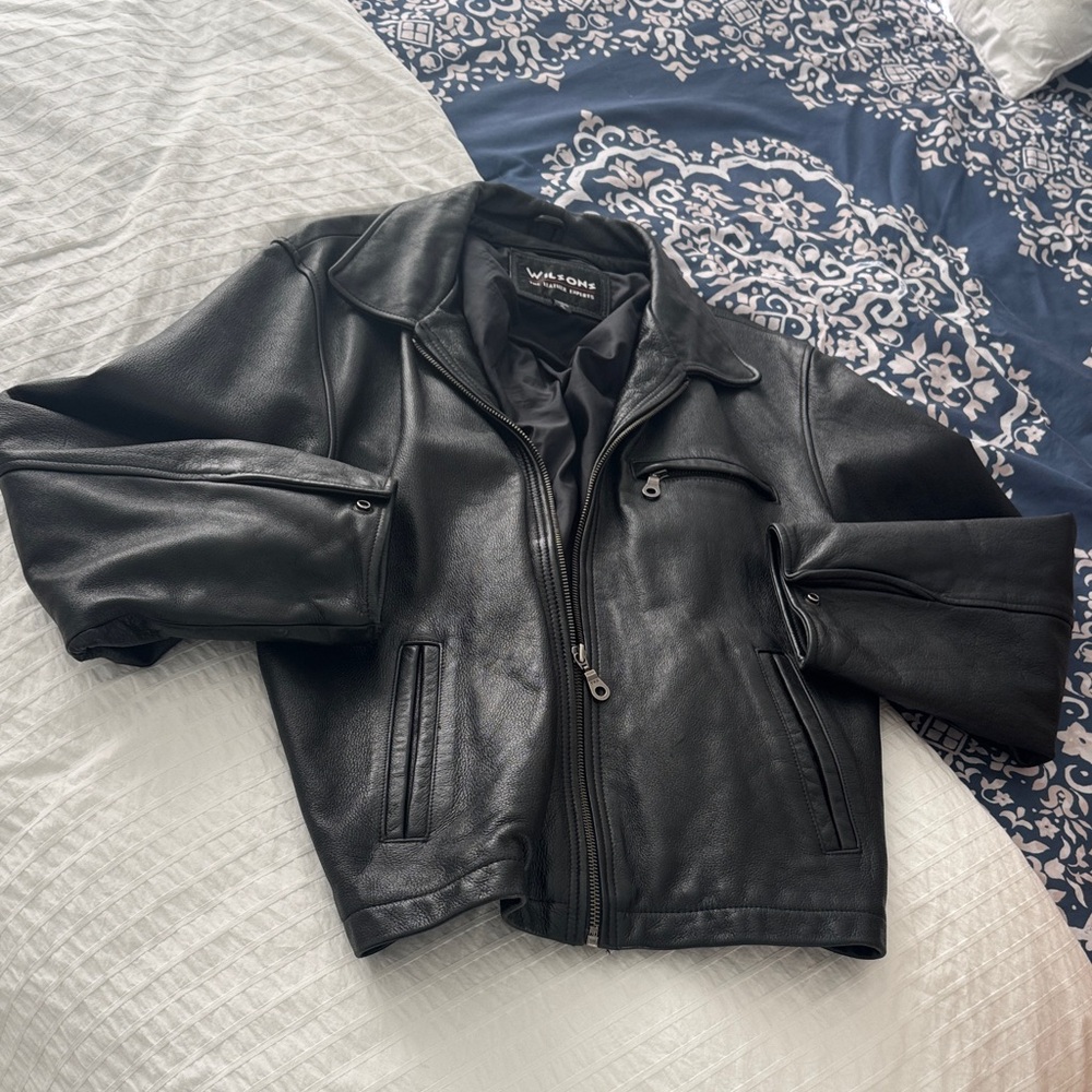 Wilsons Leather Men's Classic Black Jacket